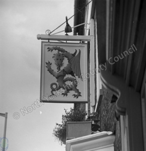 Bedale, Green Dragon Inn Sign
